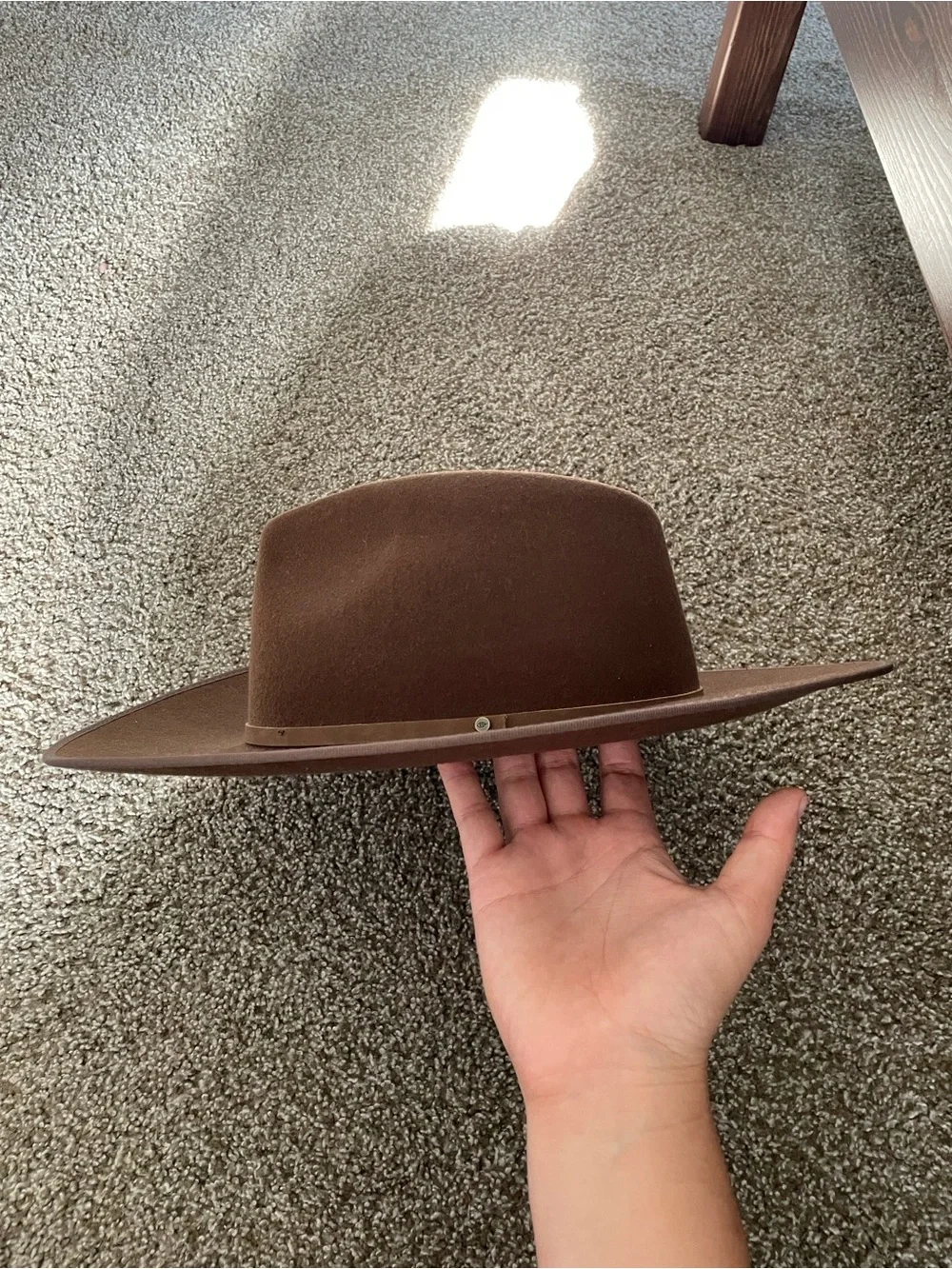 Andy Auburn Dark Brown Country Hat